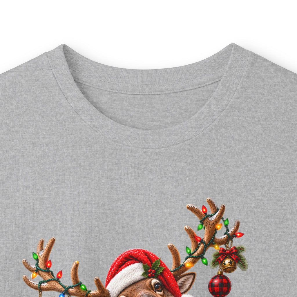 Holiday Reindeer & Turkey Long Sleeve Tee — Festive Halloween to Christmas Mashup