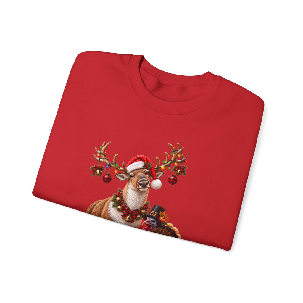 Holiday Mash-up Sweatshirt — Christmas Thanksgiving Halloween Funny