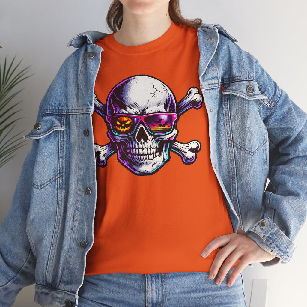 Neon Skull & Crossbones Graphic Tee