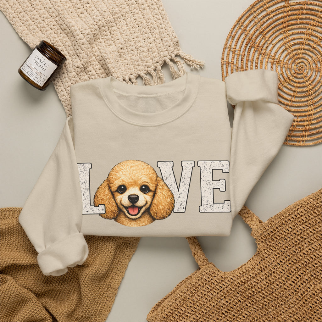 Poodle LOVE - Crewneck Sweatshirt