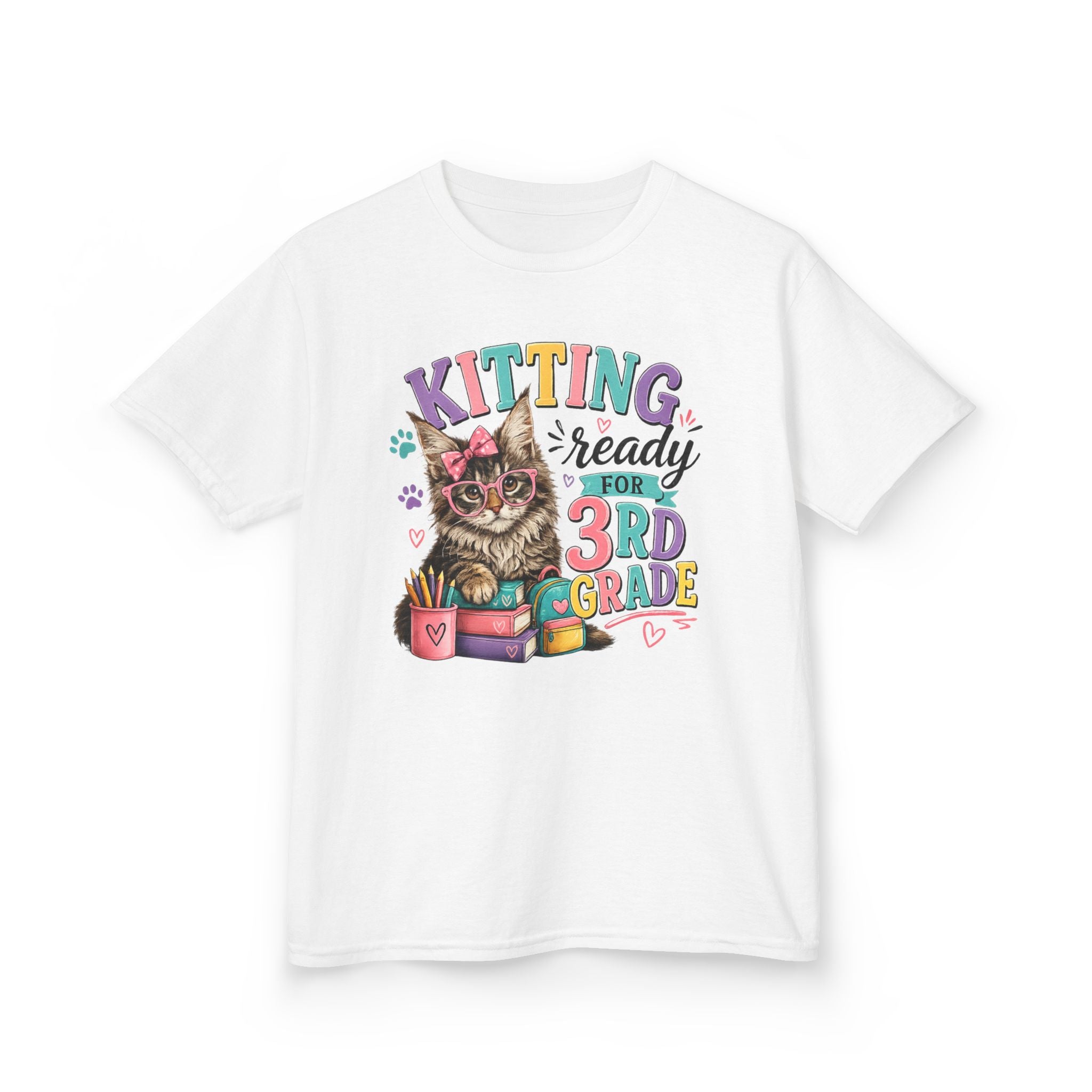 DIANE– “Kitting Ready for 3rd Grade” Cute Cat Back‑to‑School Tee