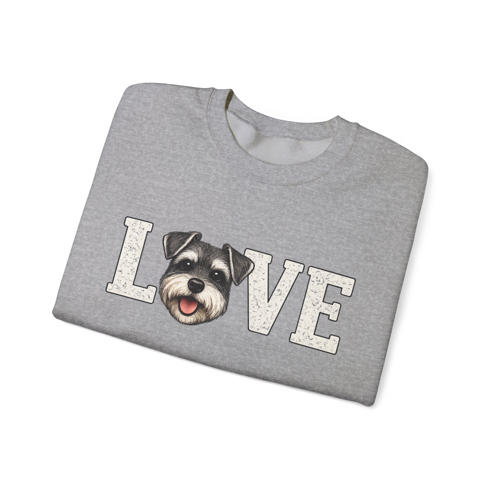 Schnauzer Love Crewneck Sweatshirt — Dog Lover Pullover