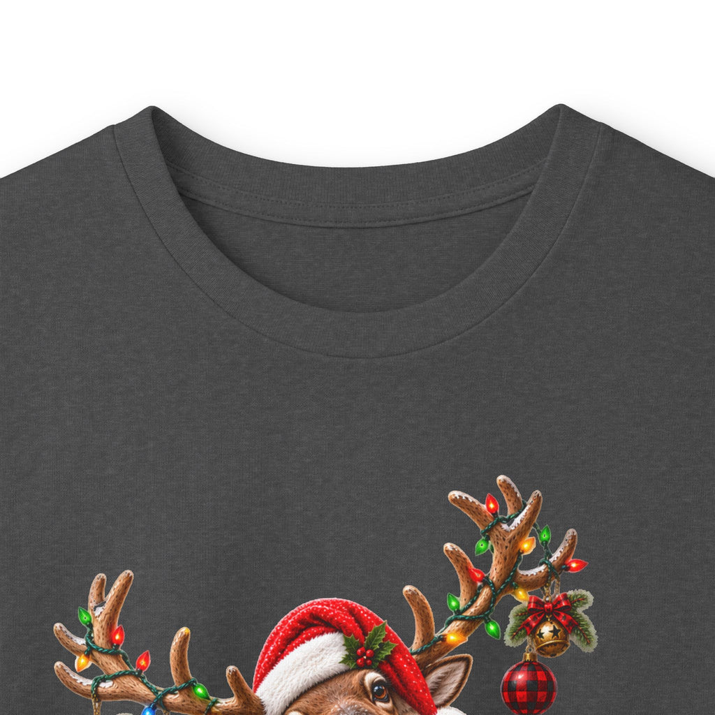 Holiday Reindeer & Turkey Long Sleeve Tee — Festive Halloween to Christmas Mashup
