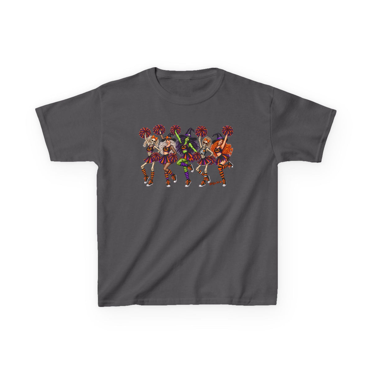 Kids Cheerleader Squad T‑Shirt — Colorful  Dancers Graphic Tee