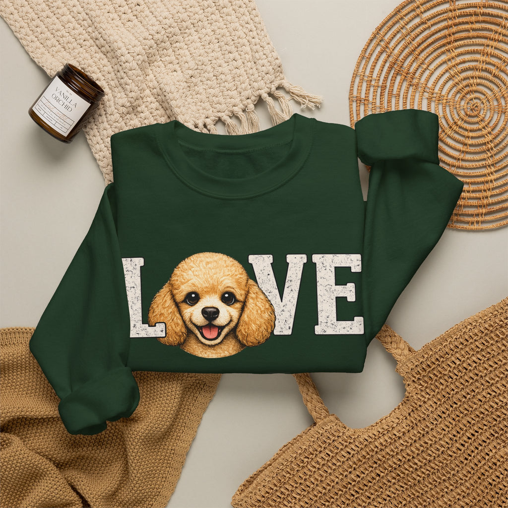 Poodle LOVE - Crewneck Sweatshirt