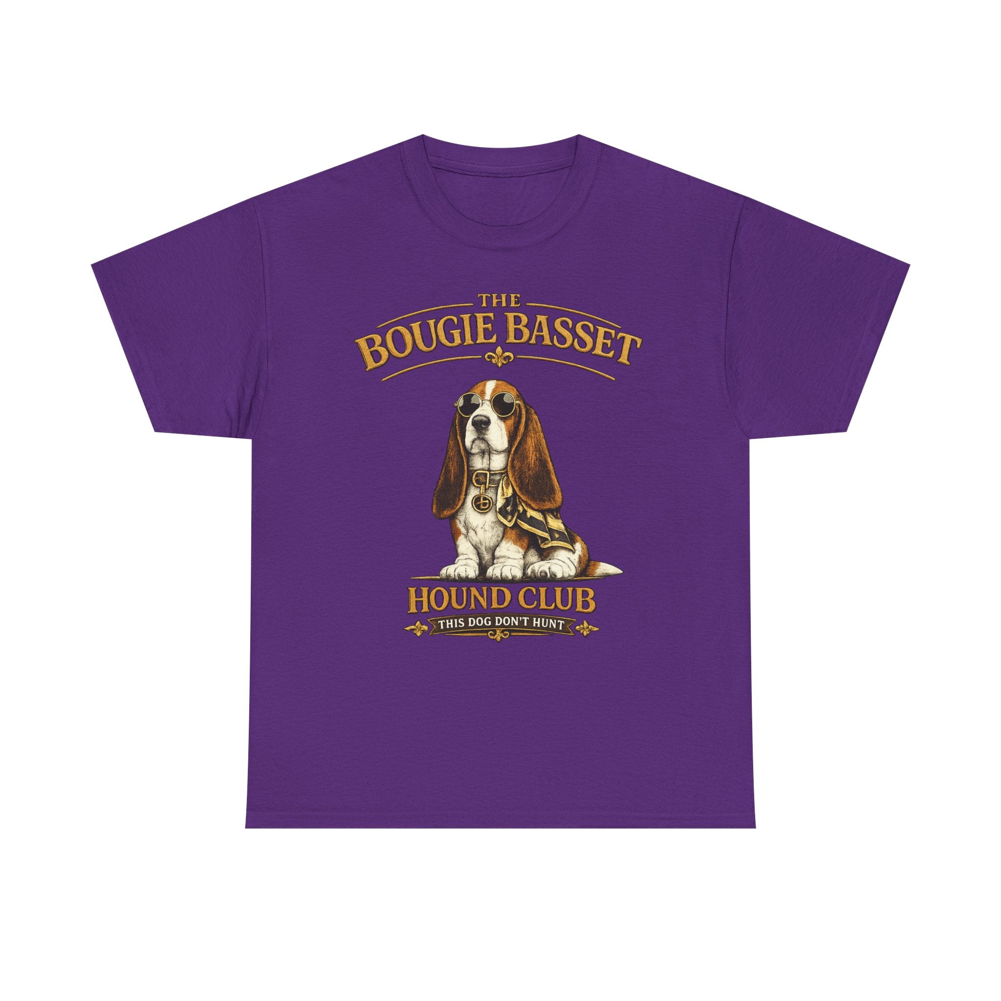 Basset Hound Club T-Shirt – Cute Vintage Basset Hound Graphic Tee " The Bougie Bassett hound Club"