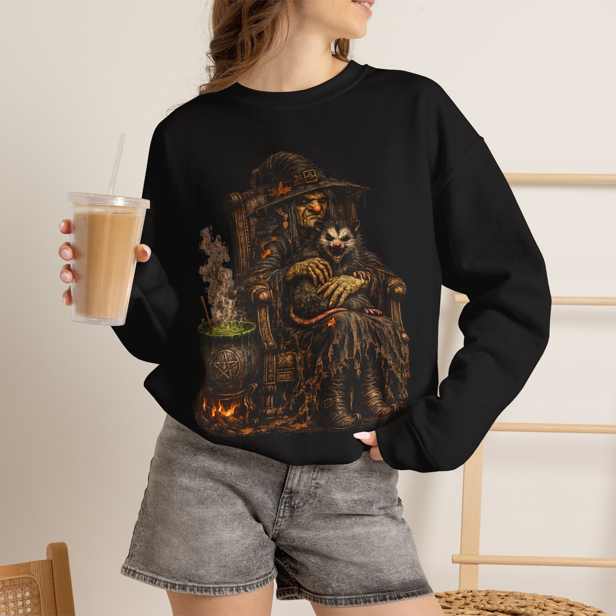Witch & Possum Cauldron Sweatshirt
