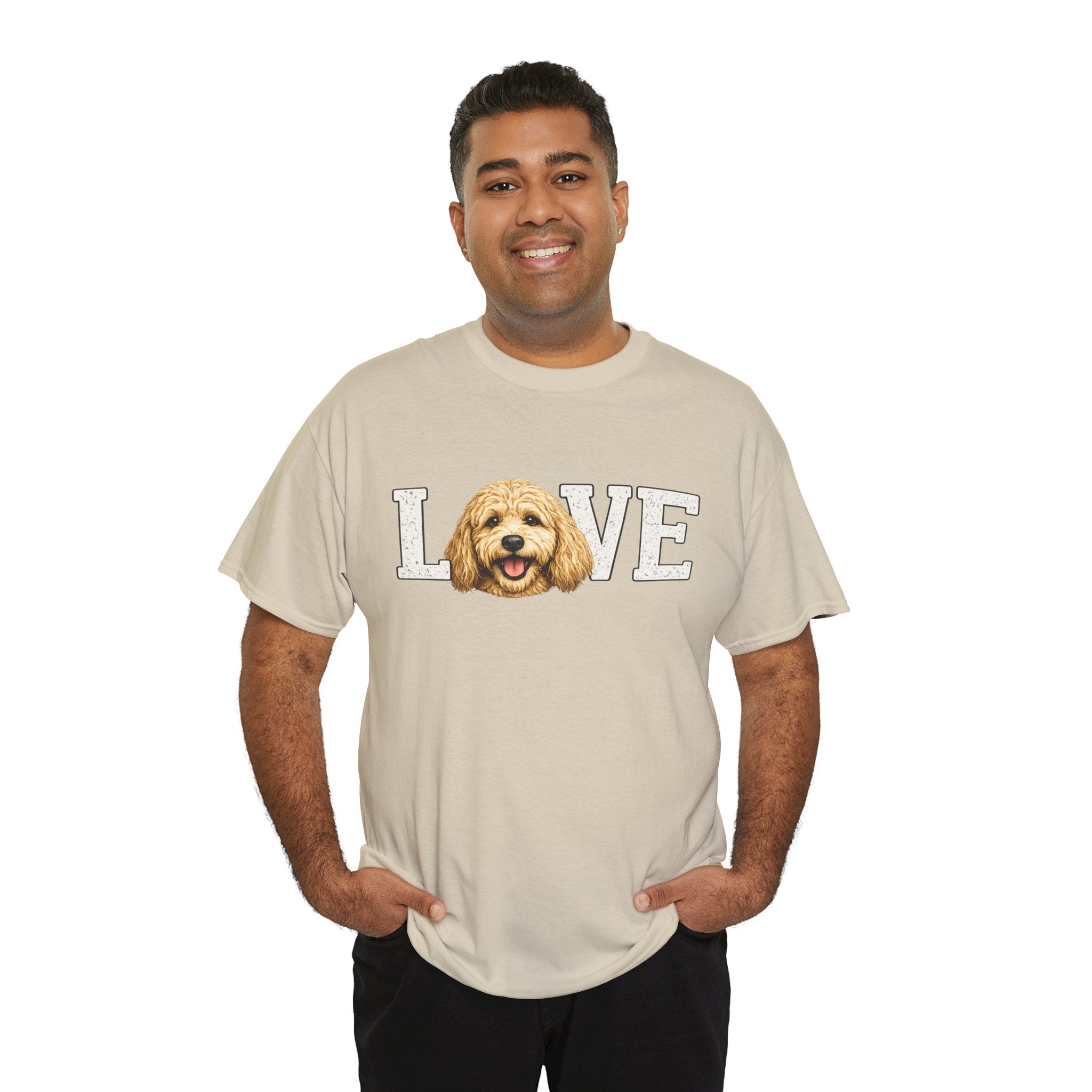 Love Goldendoodle T-Shirt — Golden Doodle Face Graphic Tee