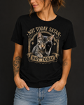 Not Today Satan Cat T-Shirt — Funny Vintage Cat Graphic Tee
