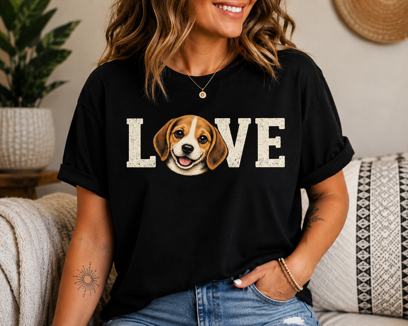 Love Beagle T-Shirt — Cute Dog Lover Tee