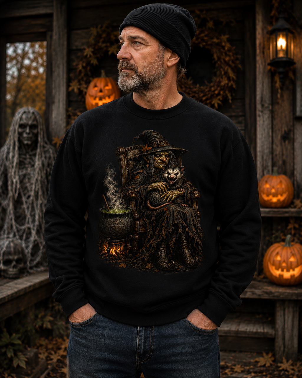 Witch's Brew Halloween Long Sleeve Tee