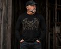 Bat Illustration Long Sleeve Tee — Gothic Bat Graphic Shirt