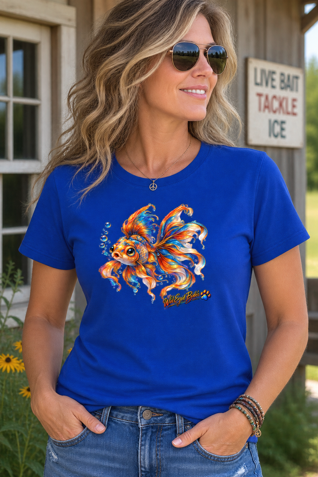 Colorful Goldfish T-Shirt — Vibrant Fish Art Tee