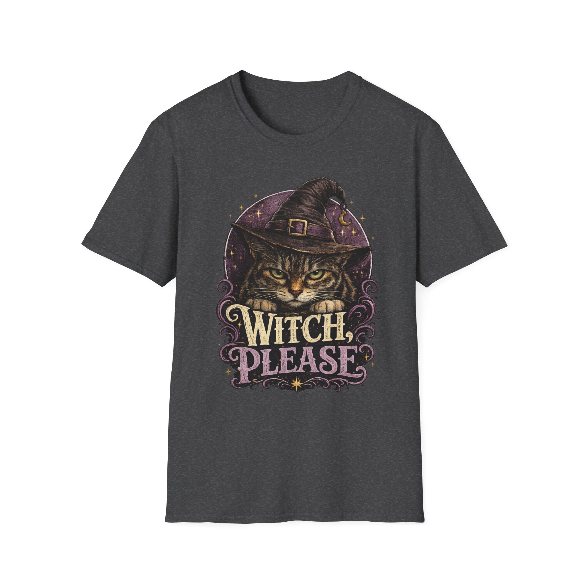 Witch Please Cat T-Shirt — Halloween Witch Cat Graphic Tee