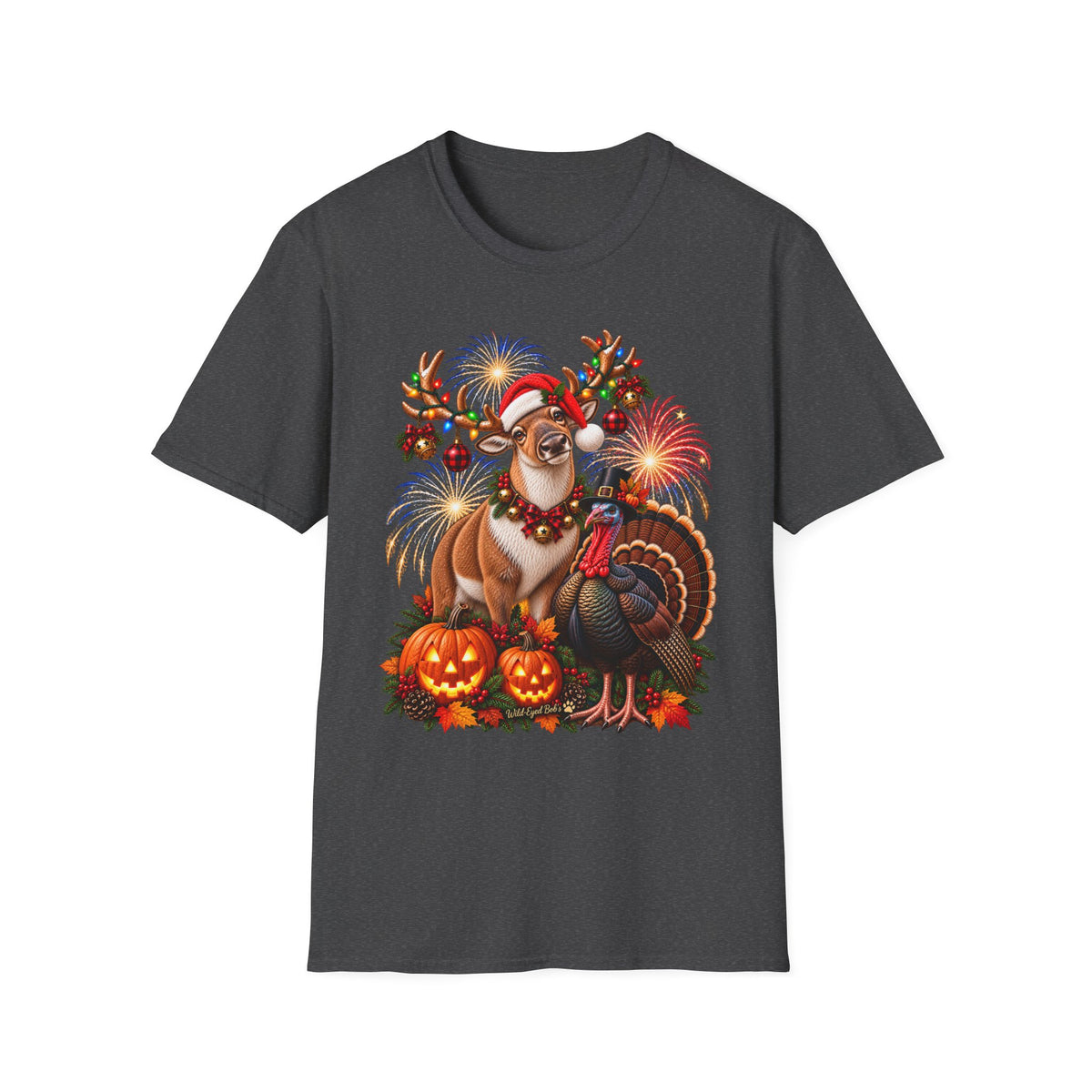 Four Holidays One Shirt - Dear Turkey, Halloween & Christmas Holiday Shirt
