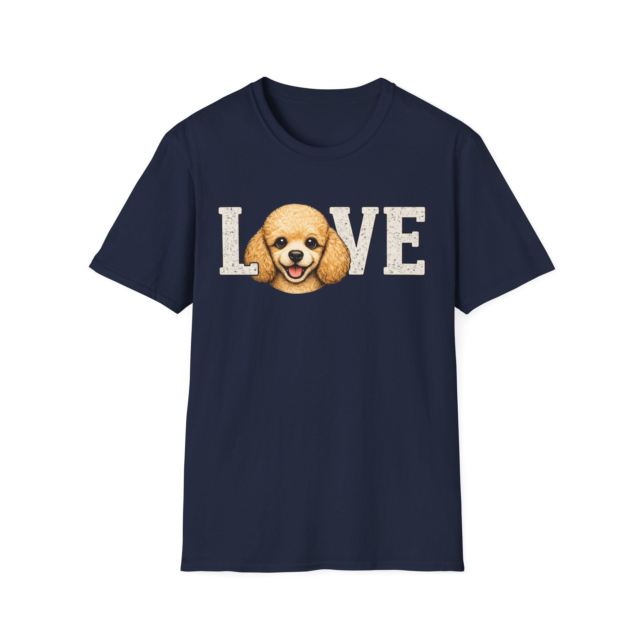 Poodle pup T-Shirt — Cute Poodle Face Tee for Dog Lovers