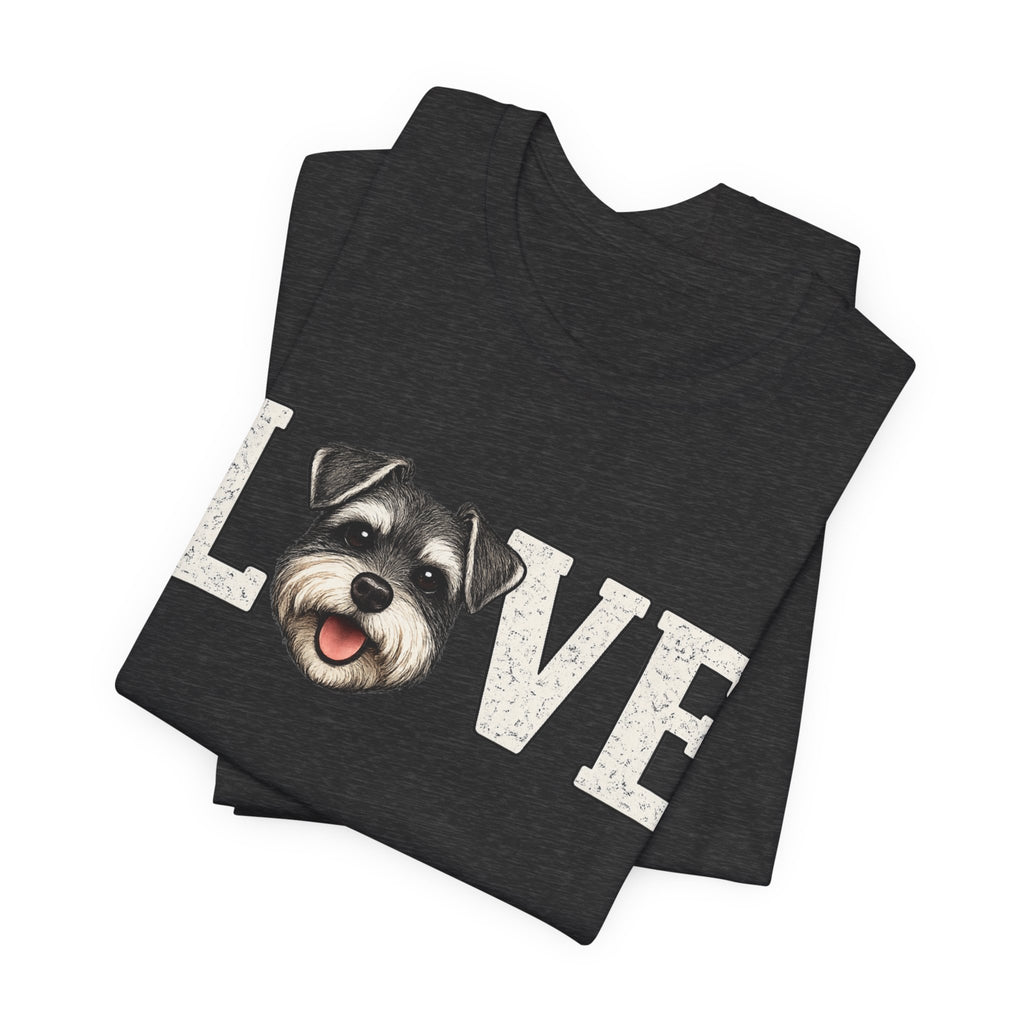 Love Schnauzer T-Shirt — Cute Dog Lover Tee