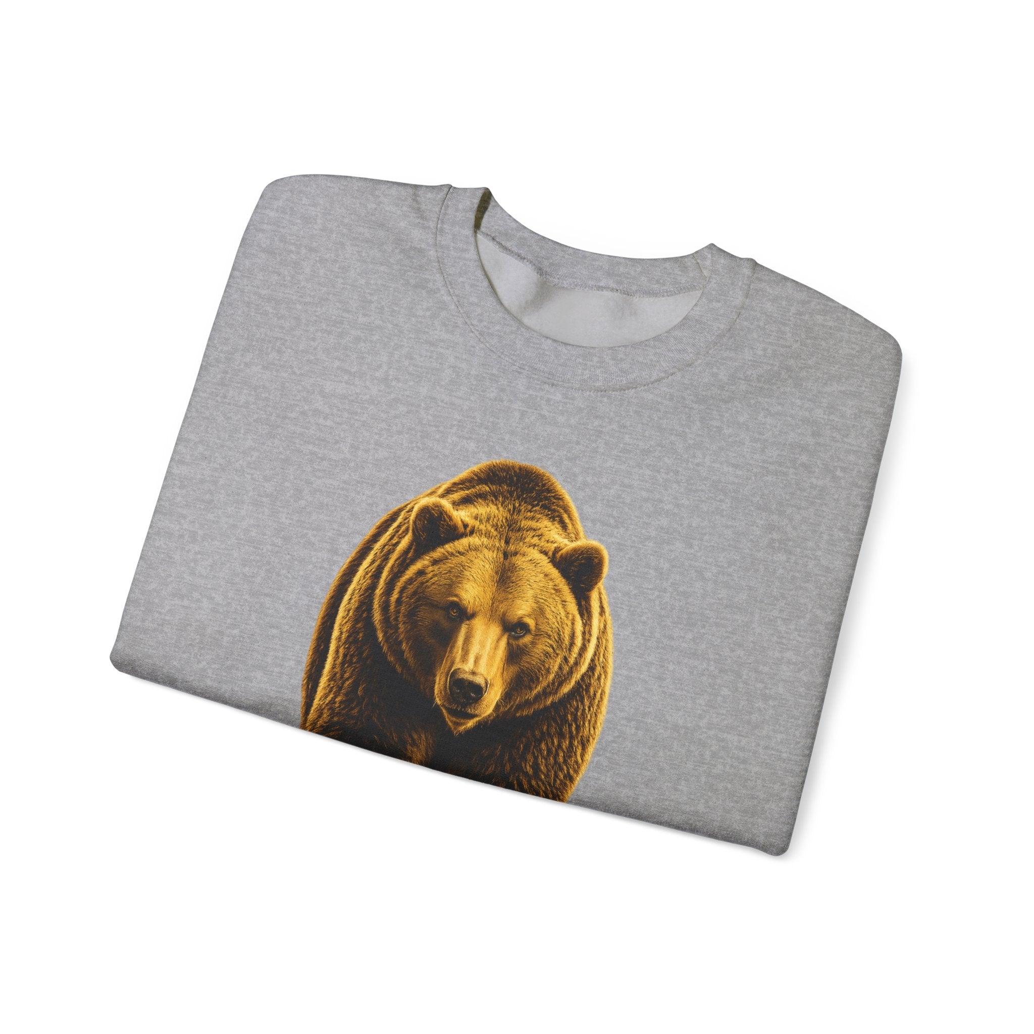 Grizzly Bear Crewneck Sweatshirt — Vintage Wildlife Graphic