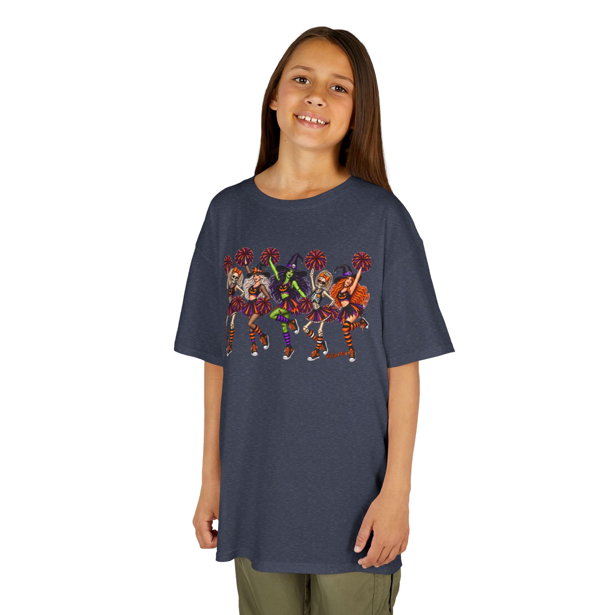Kids Cheerleader Squad T‑Shirt — Colorful  Dancers Graphic Tee