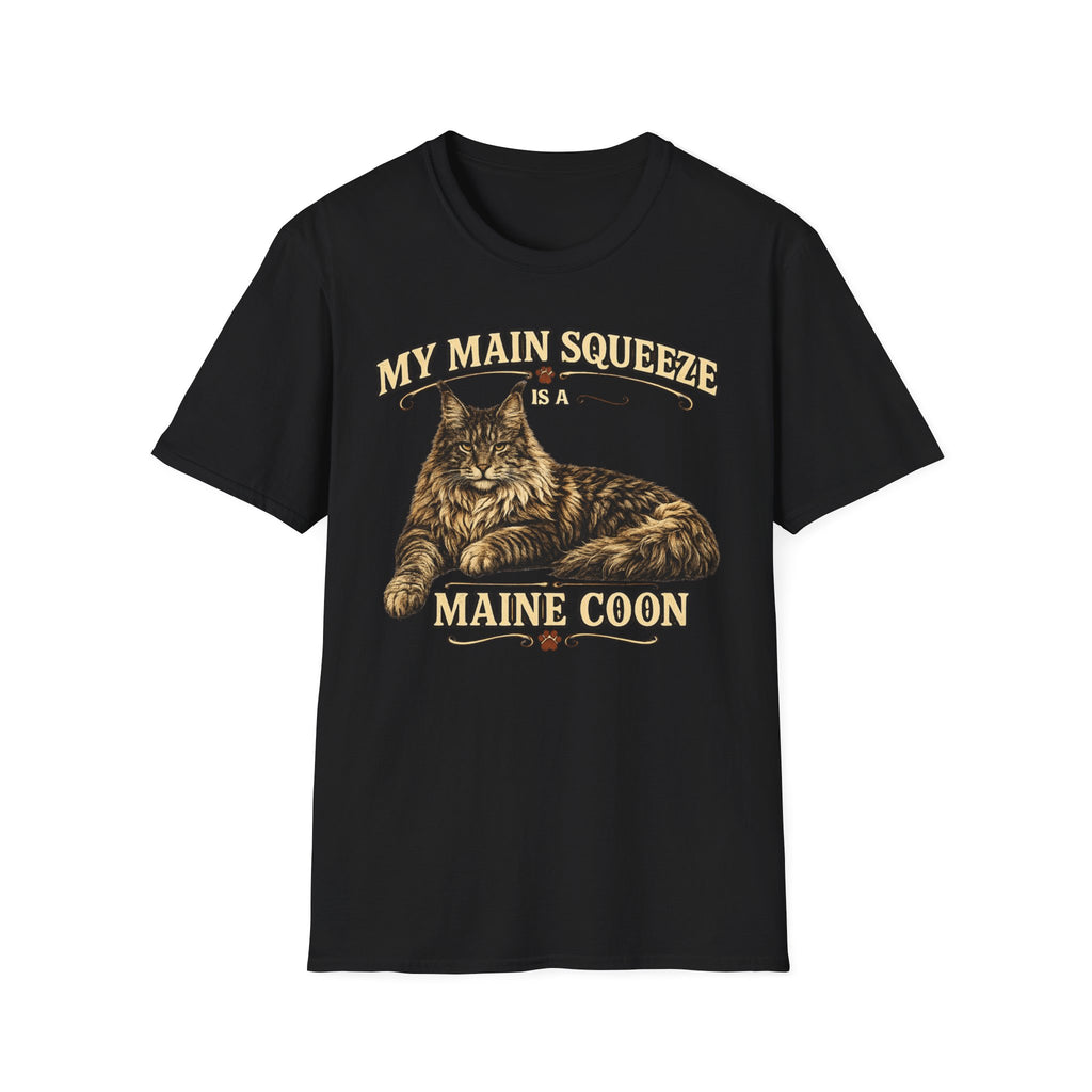Maine Coon Cat T-Shirt — "My Main Squeeze" Graphic Tee
