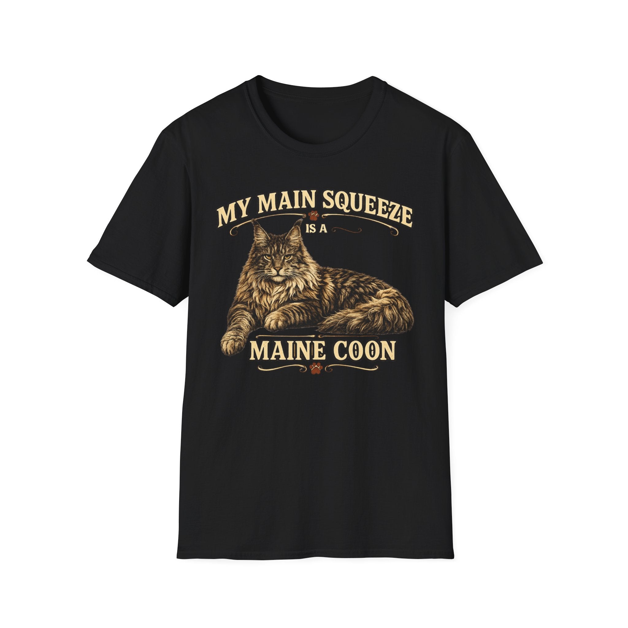 Maine Coon Cat T-Shirt — "My Main Squeeze" Graphic Tee