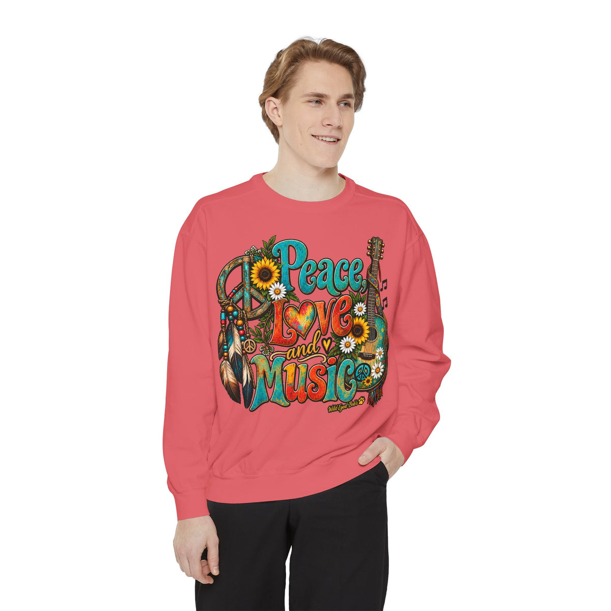 Peace Love and Music -Boho Sweatshirt