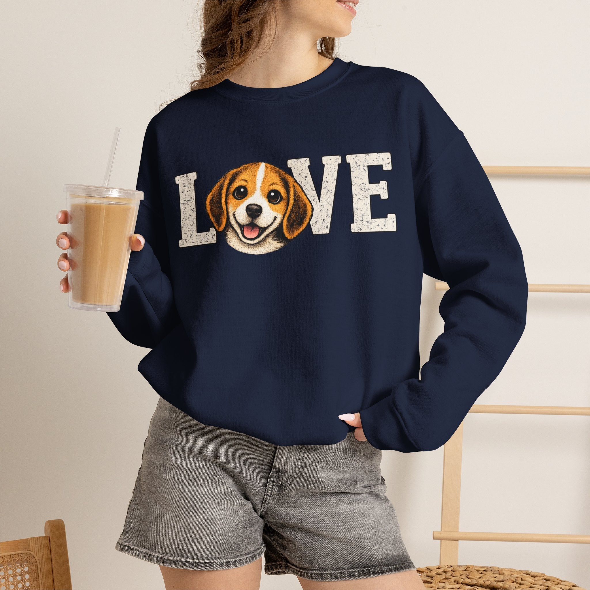 Beagle Love Sweatshirt — Cute Dog Lover Crewneck