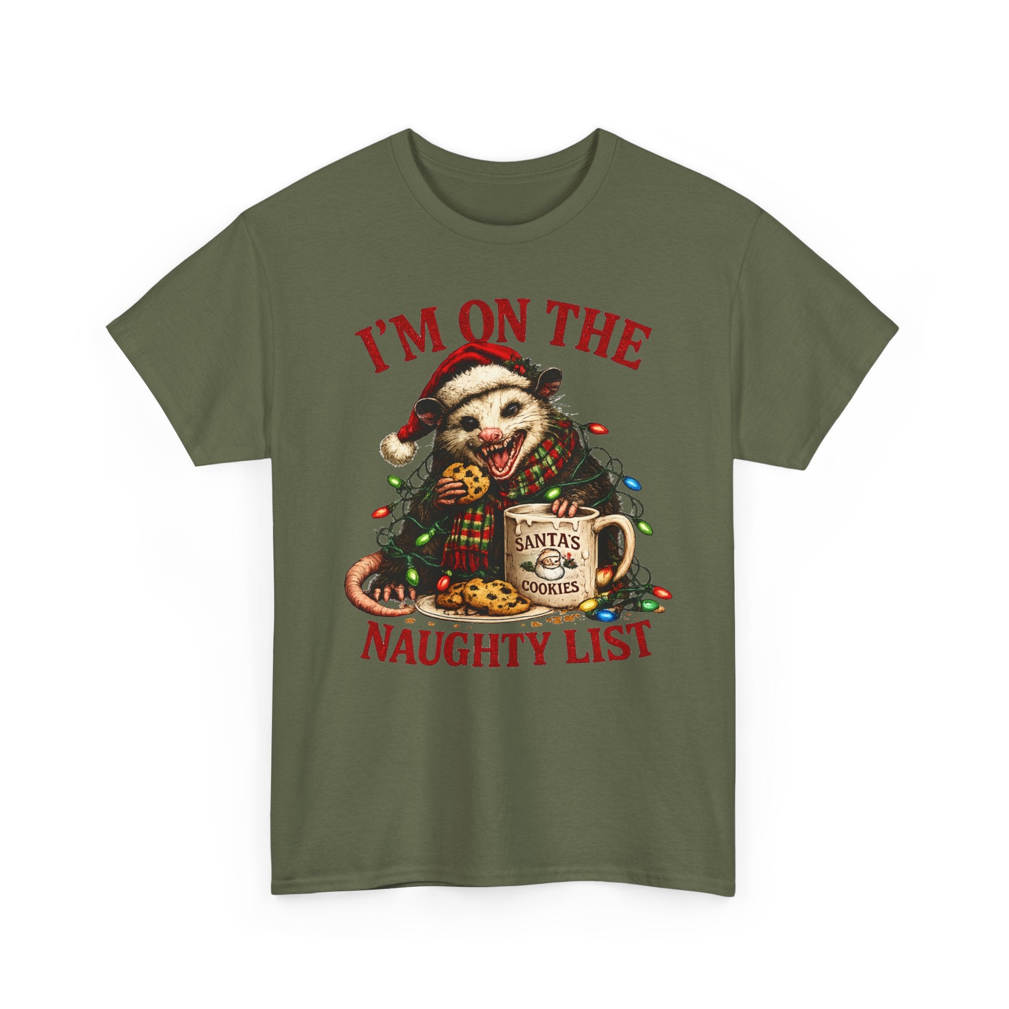 possum 'I'm On The Naughty List' Christmas Tee