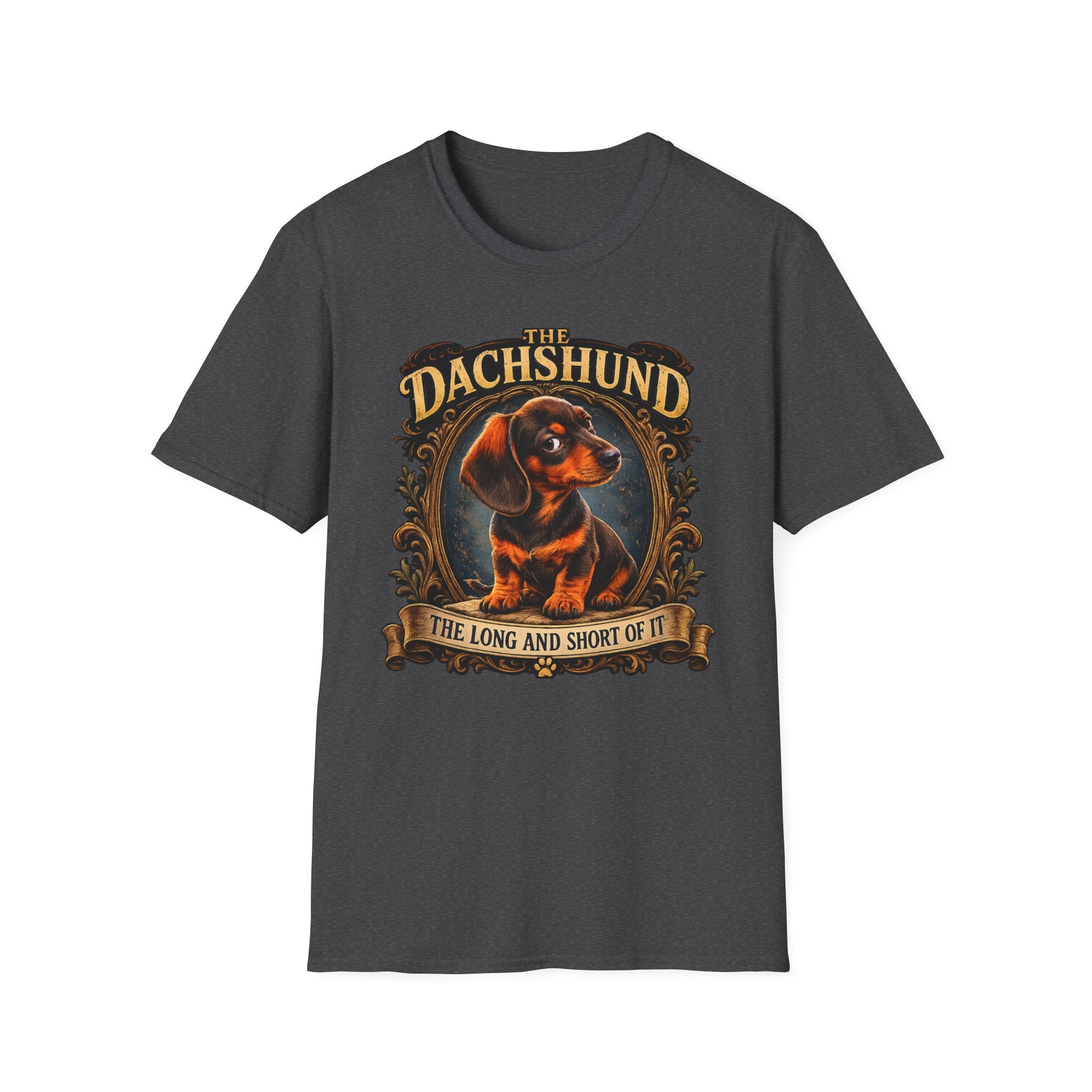 Dachshund T-Shirt — 'The Dachshund: The Long and Short of It' Vintage Dog Tee