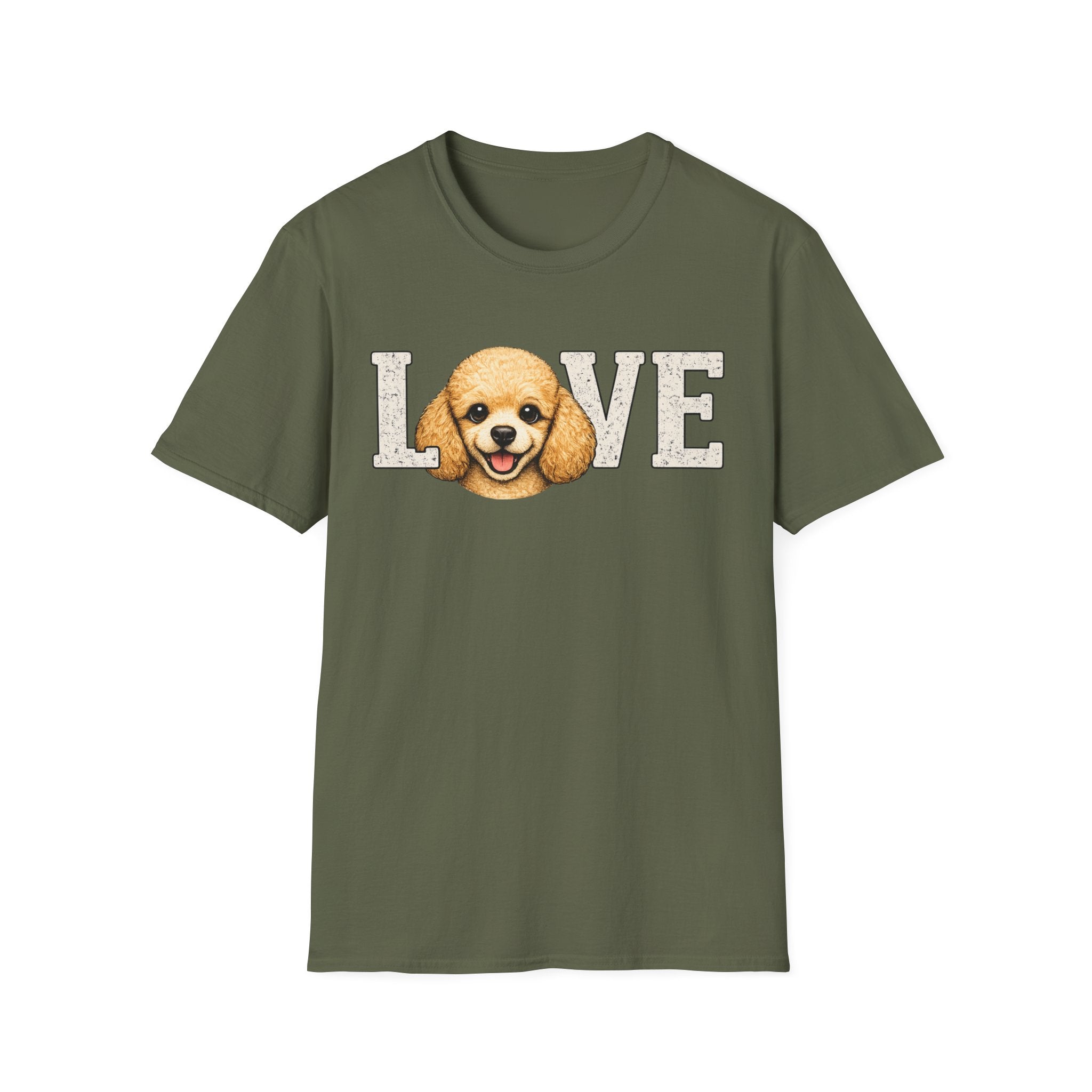 Poodle pup T-Shirt — Cute Poodle Face Tee for Dog Lovers