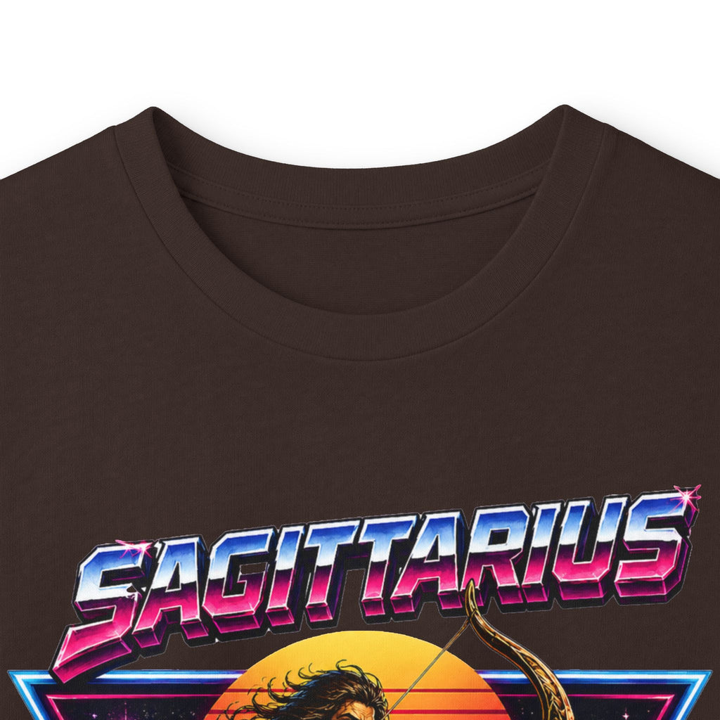 Retro Synthwave Centaur Long Sleeve Zodiac Tee