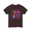 Jesus Is King T-Shirt — Neon Portrait Cross Christian Tee