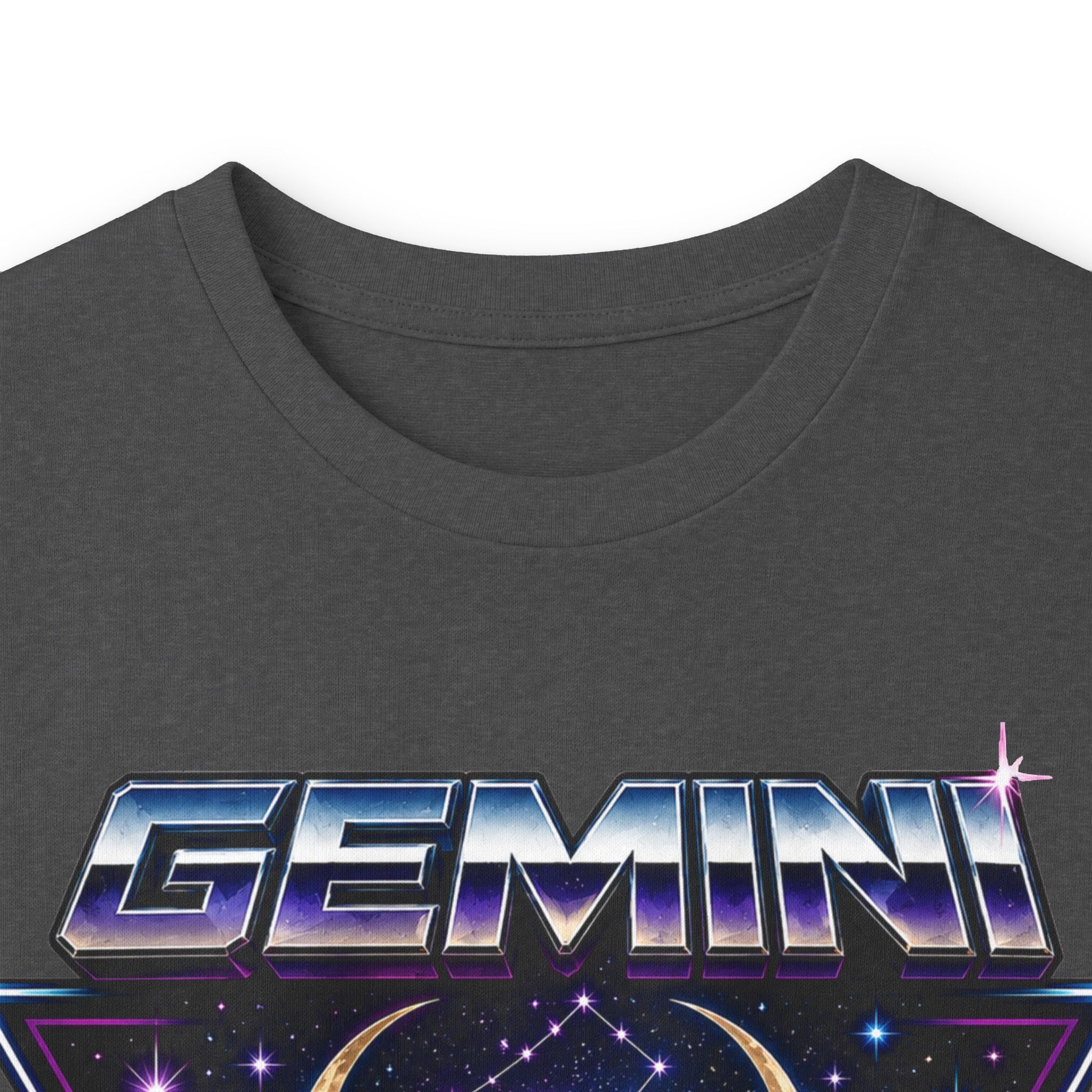 Gemini Zodiac Long Sleeve Tee — Retro Twin Goddesses Astrology Shirt