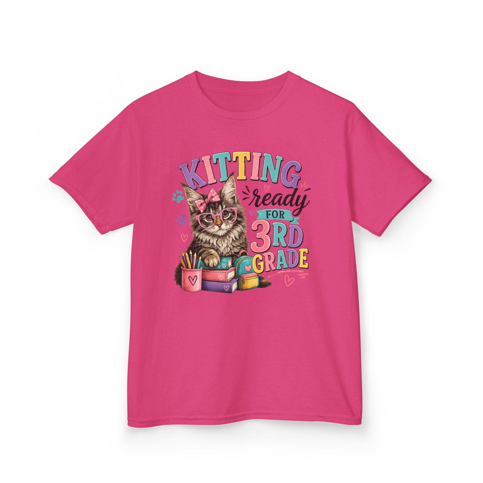DIANE– “Kitting Ready for 3rd Grade” Cute Cat Back‑to‑School Tee