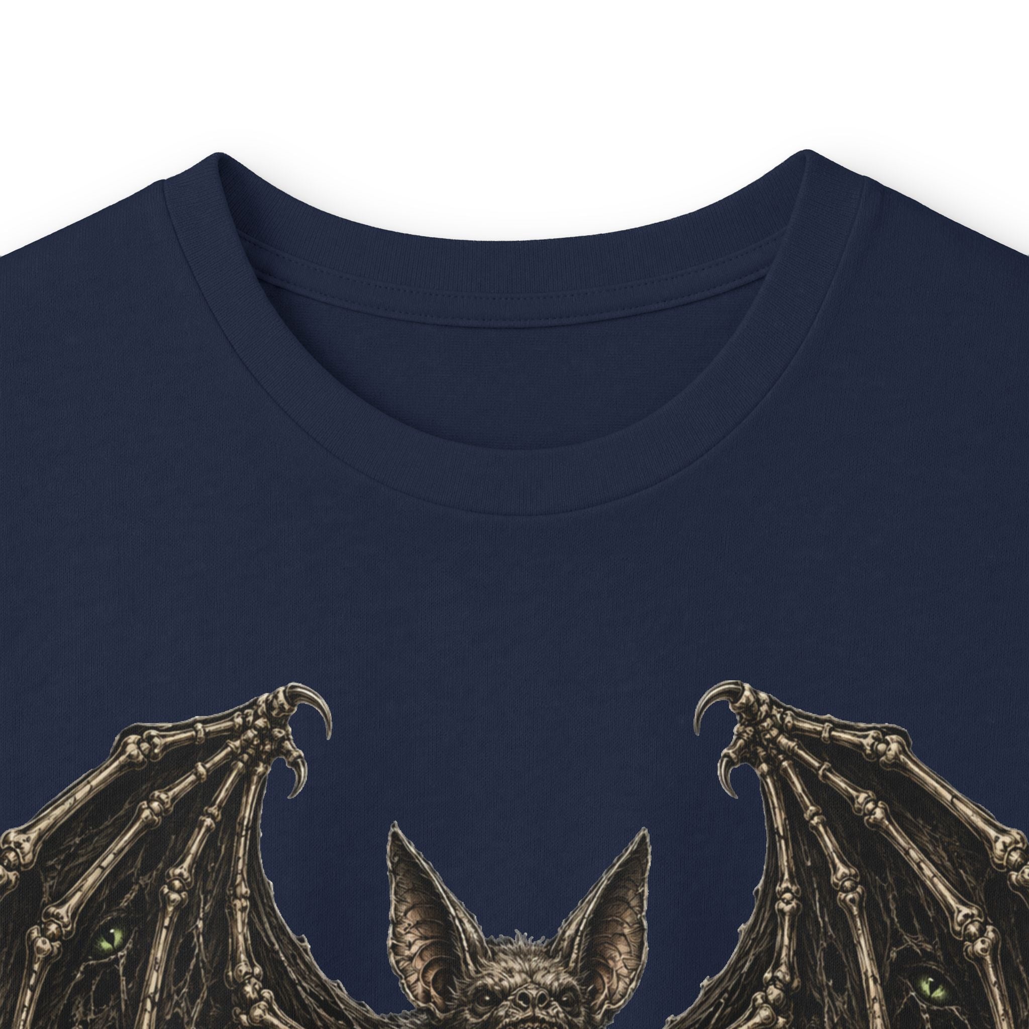 Bat Illustration Long Sleeve Tee — Gothic Bat Graphic Shirt