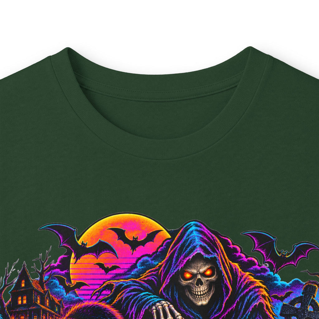 Halloween Grim Reaper Pumpkin retro Long Sleeve Tee