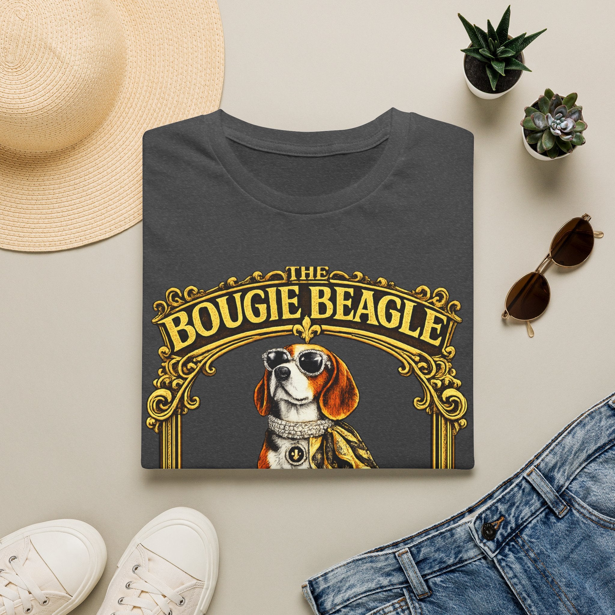 Beagle T-Shirt — Vintage Pampered Dog Graphic Tee