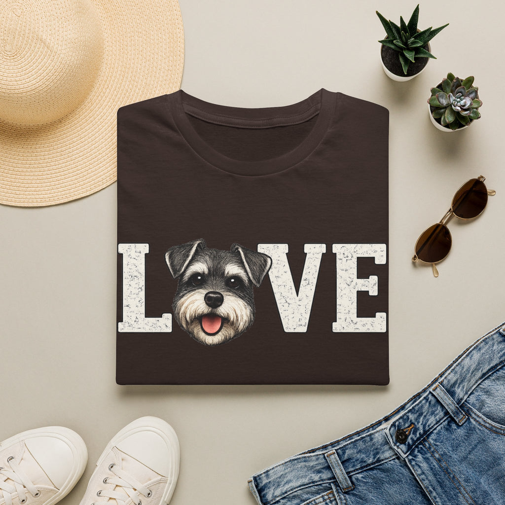 Love Schnauzer T-Shirt — Cute Dog Lover Tee