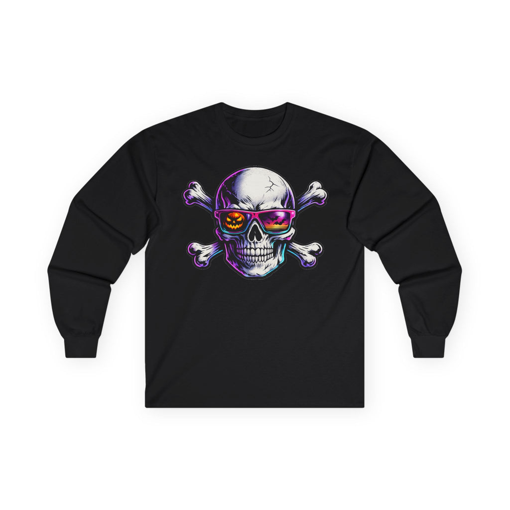Skull & Crossbones Retro Sunglasses Long Sleeve Tee
