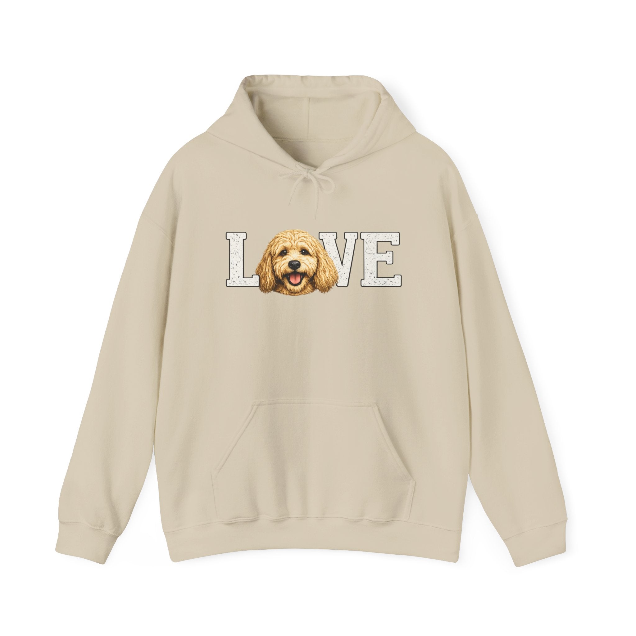 Goldendoodle Dog Love Hoodie – Cute Goldendoodle 'LOVE' Graphic Sweatshirt