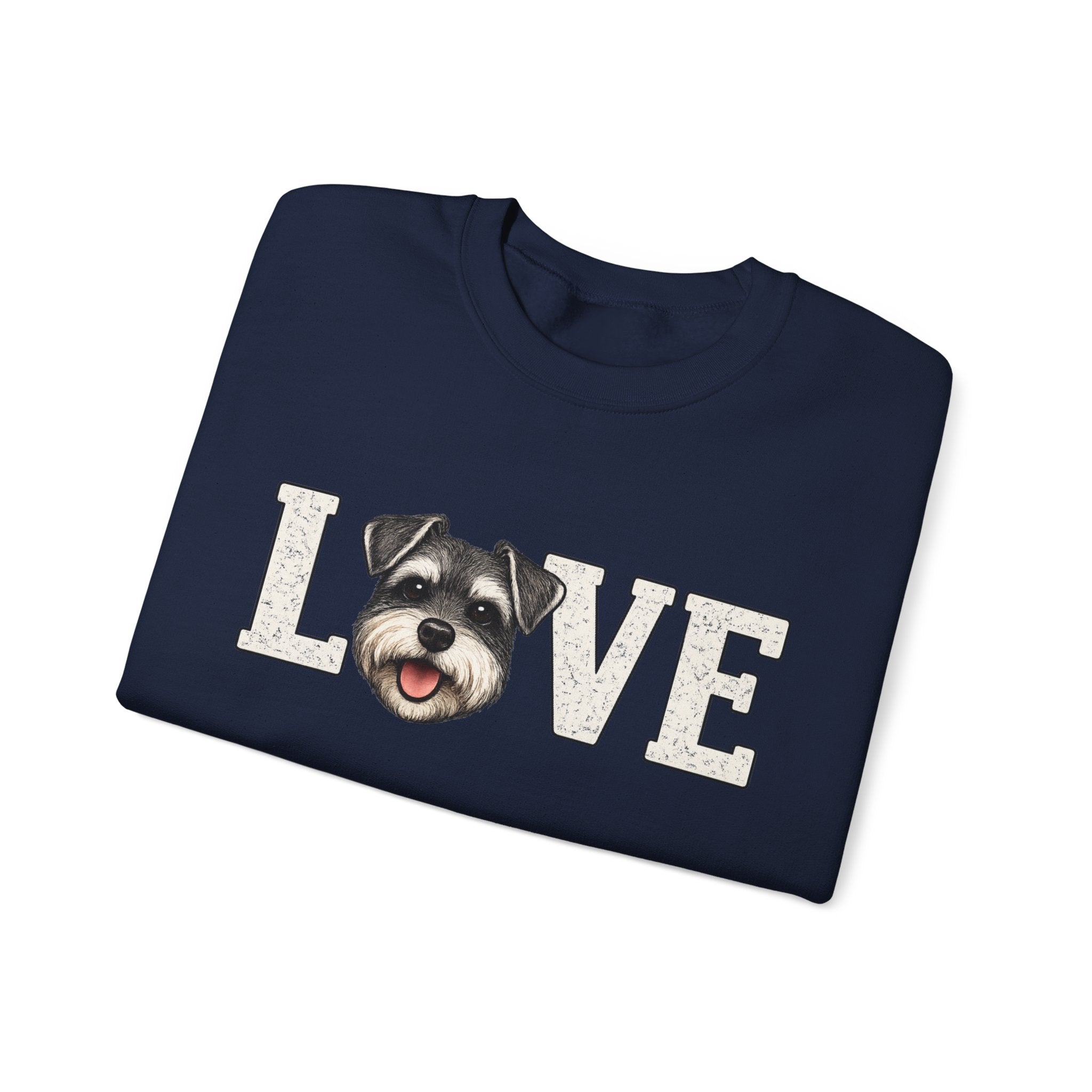 Schnauzer Love Crewneck Sweatshirt — Dog Lover Pullover