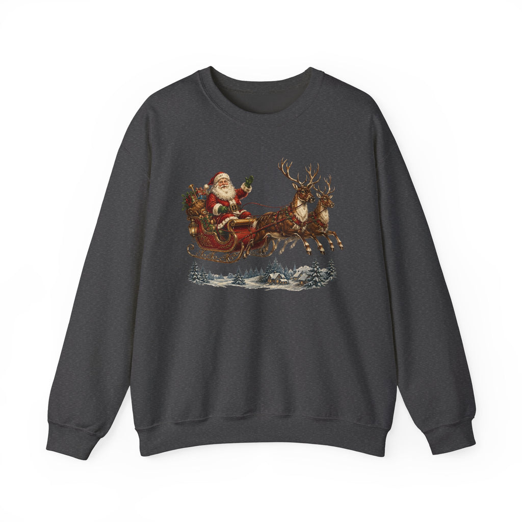 Vintage Santa Sleigh Crewneck Sweatshirt