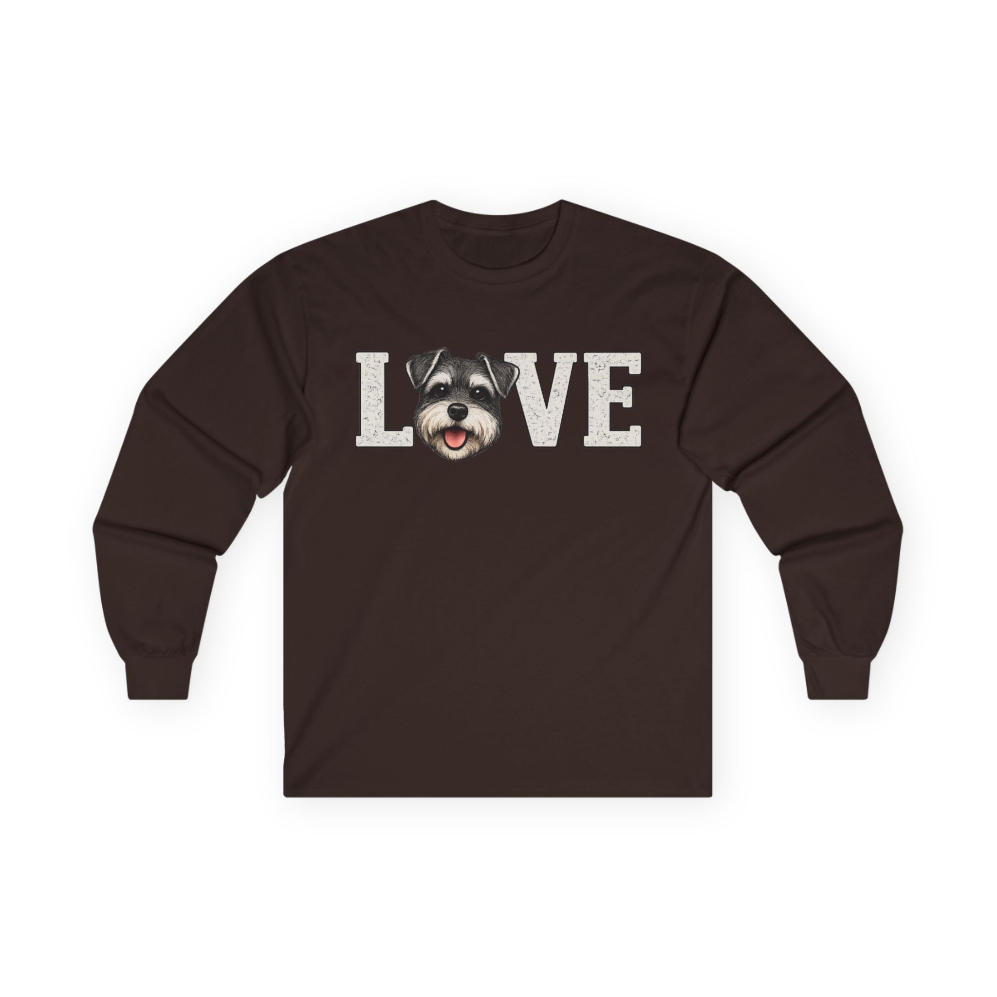 Schnauzer 'LOVE' Long Sleeve Tee – Dog Lover Shirt