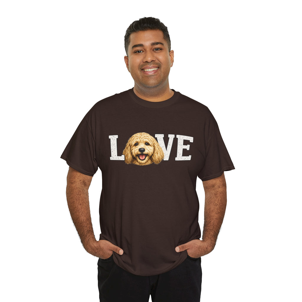 Love Goldendoodle T-Shirt — Golden Doodle Face Graphic Tee