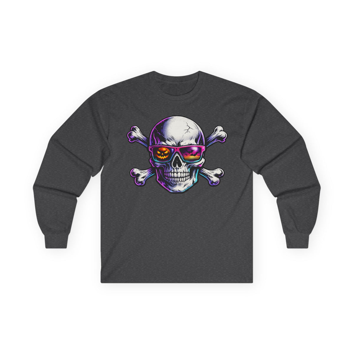 Skull & Crossbones Retro Sunglasses Long Sleeve Tee