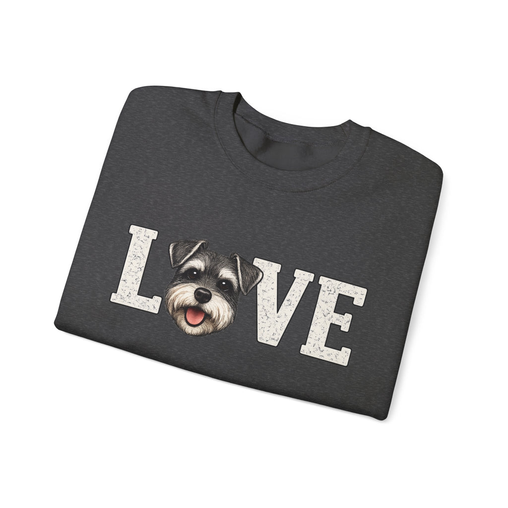 Schnauzer Love Crewneck Sweatshirt — Dog Lover Pullover