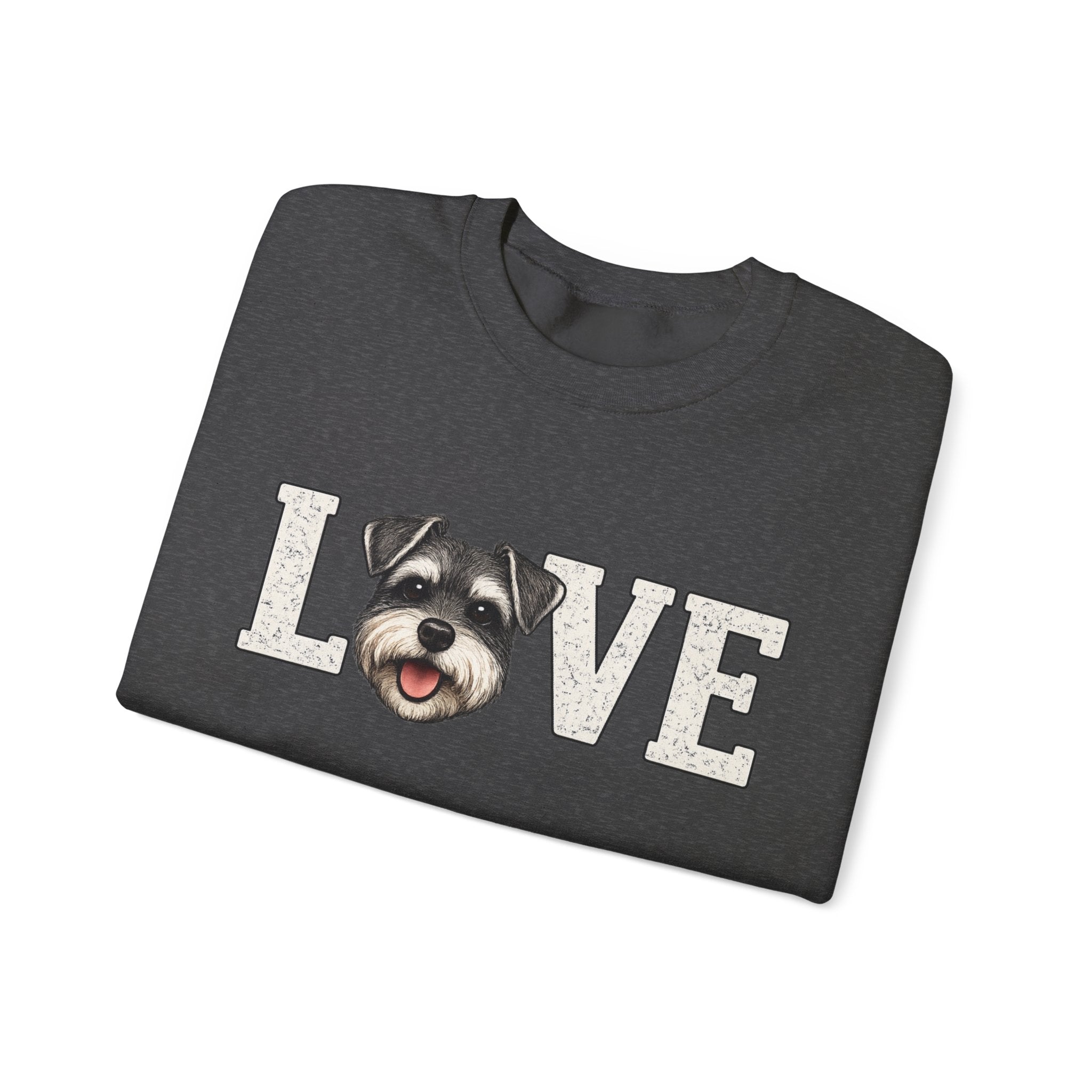 Schnauzer Love Crewneck Sweatshirt — Dog Lover Pullover