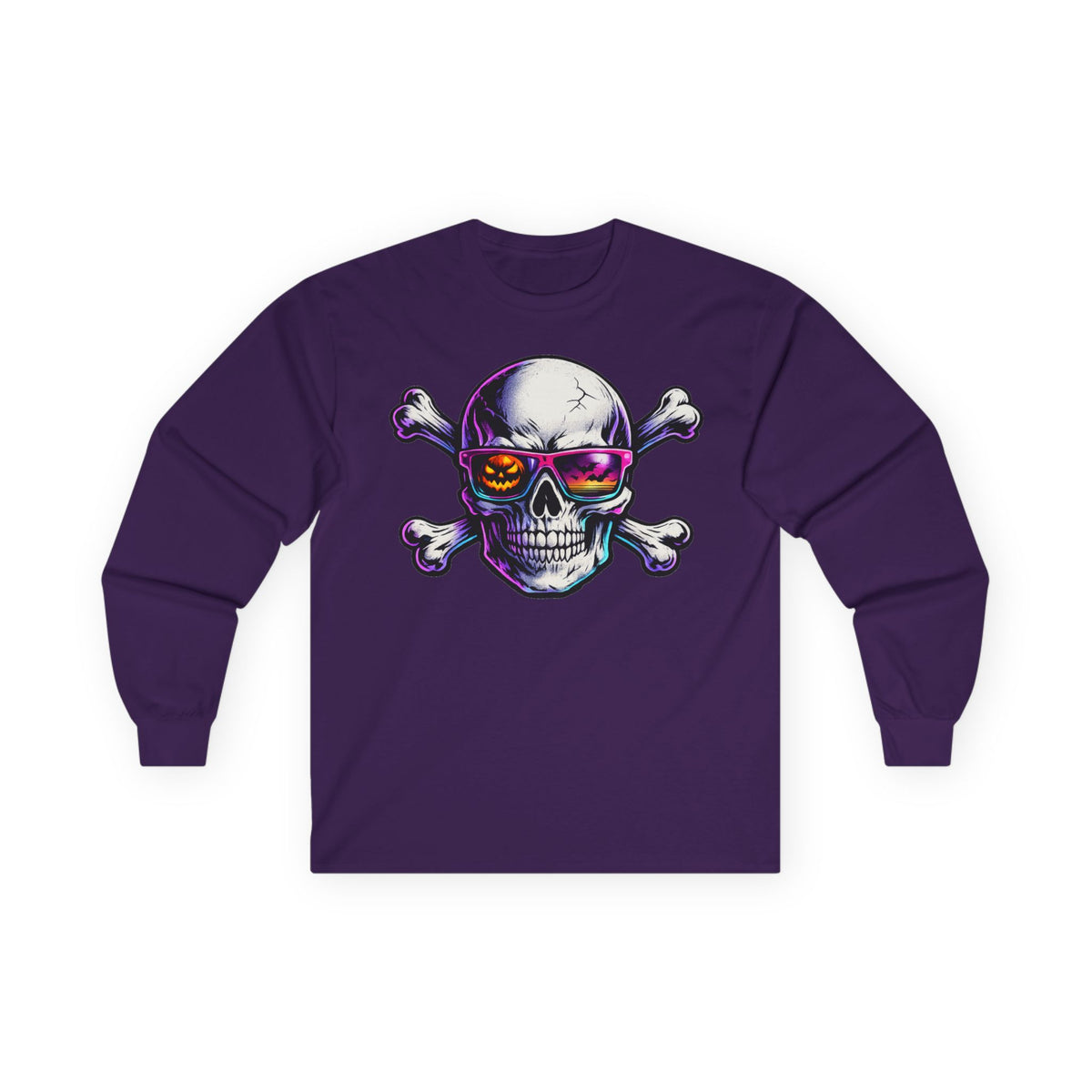 Skull & Crossbones Retro Sunglasses Long Sleeve Tee