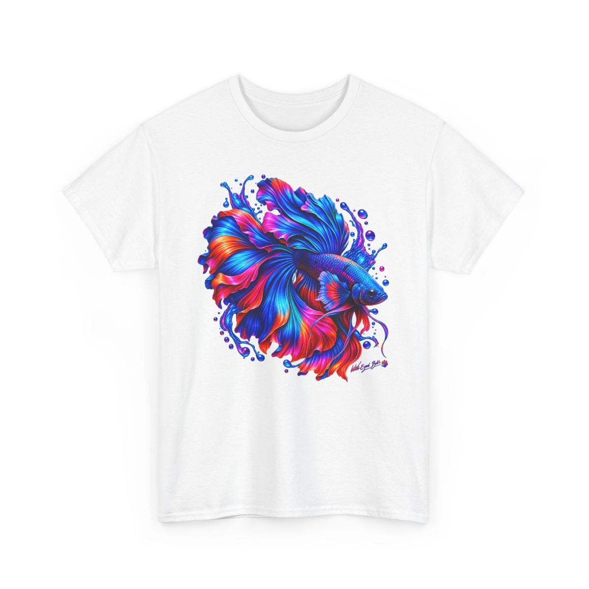 Betta Fish Art Tee — Vibrant Colorful Aquarium Fish Graphic T-Shirt