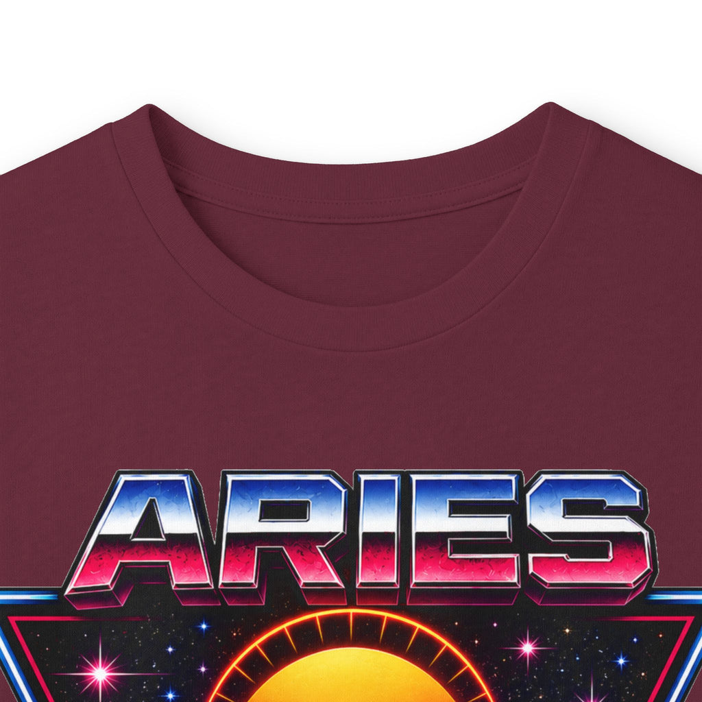 Aries 80s style Zodiac Retro Ram Long Sleeve Tee